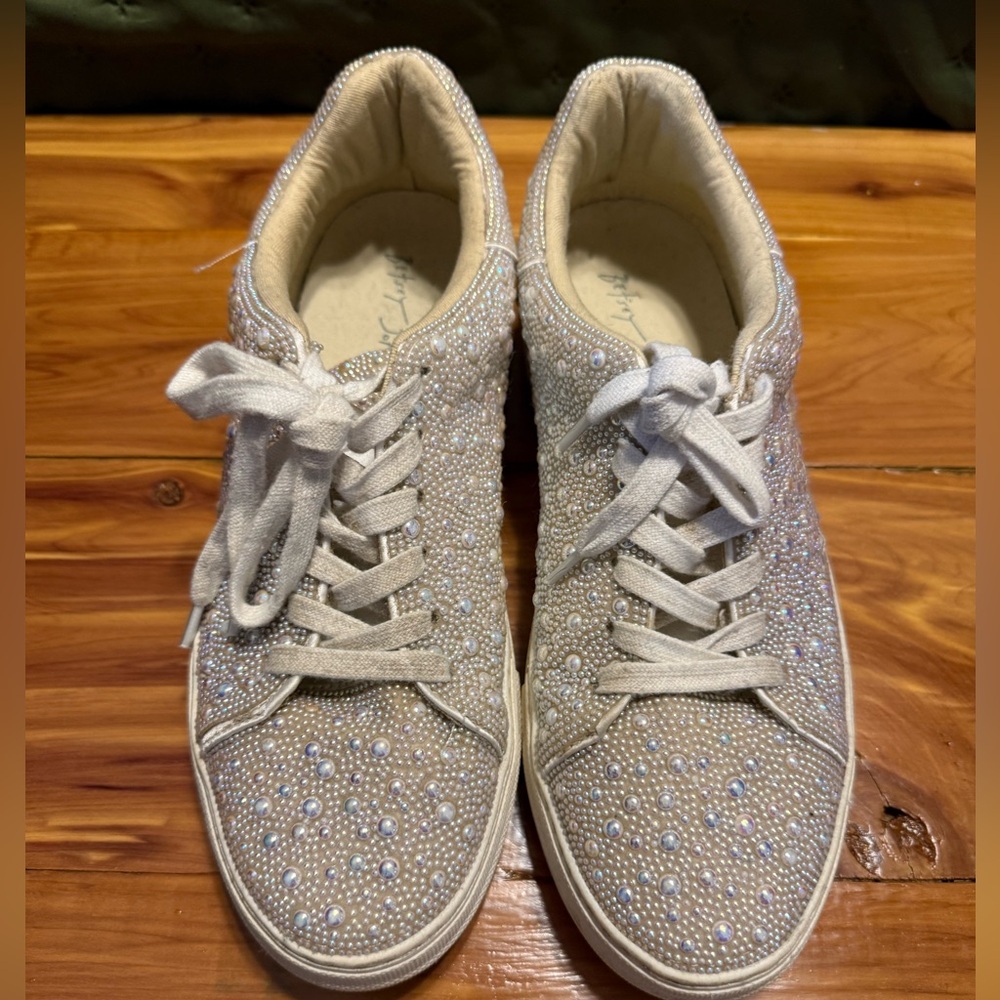 Betsey Johnson pearl shoes.